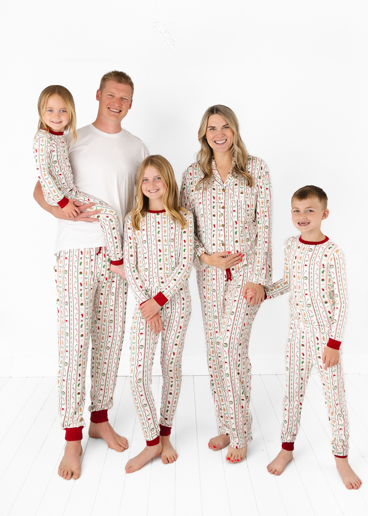 *PREORDER" White Christmas Adult Bamboo Luxurious Pajama Lounge Set