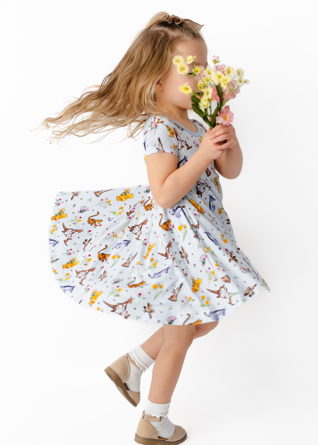 Winnie-the-Pooh in Bloom Bamboo Twirl Dress