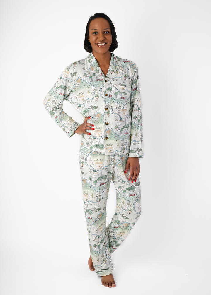 Hundred Acre Woods Adult Bamboo Formal Pajama Lounge Set *PREORDER*