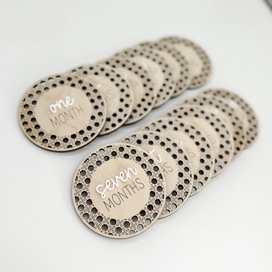 Wooden Baby Monthly Markers