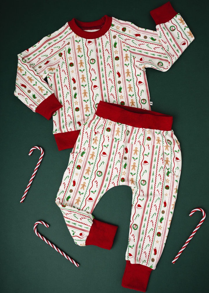 *PREORDER* White Christmas Kids Jogger Set