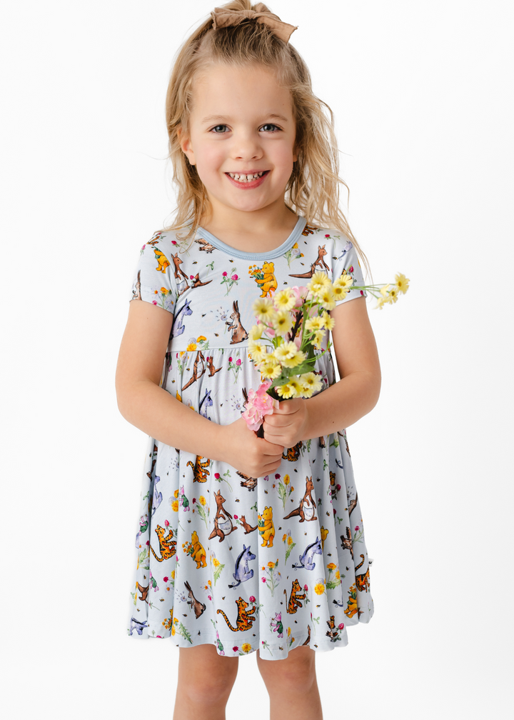 Winnie-the-Pooh in Bloom Bamboo Twirl Dress