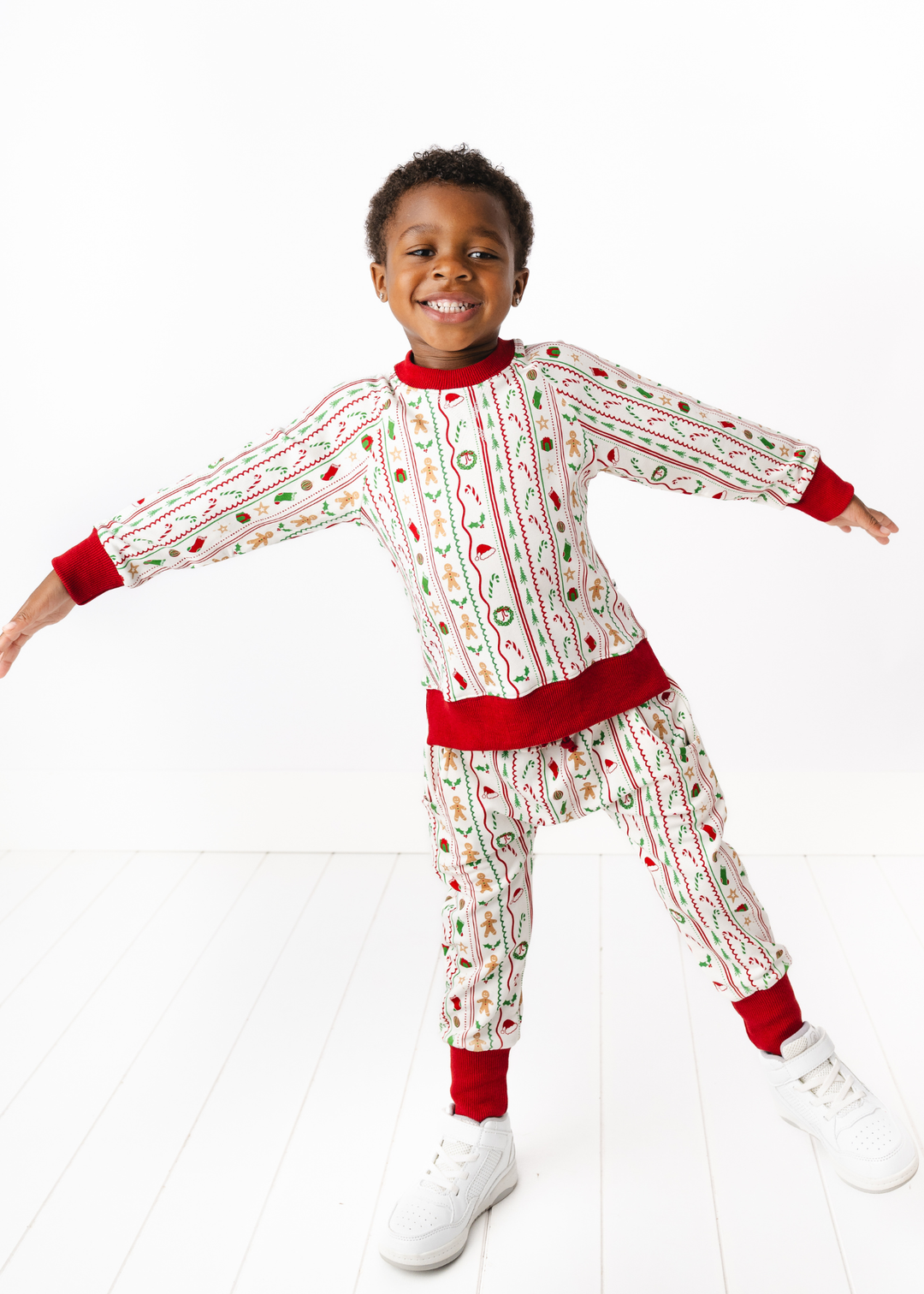 *PREORDER* White Christmas Kids Jogger Set