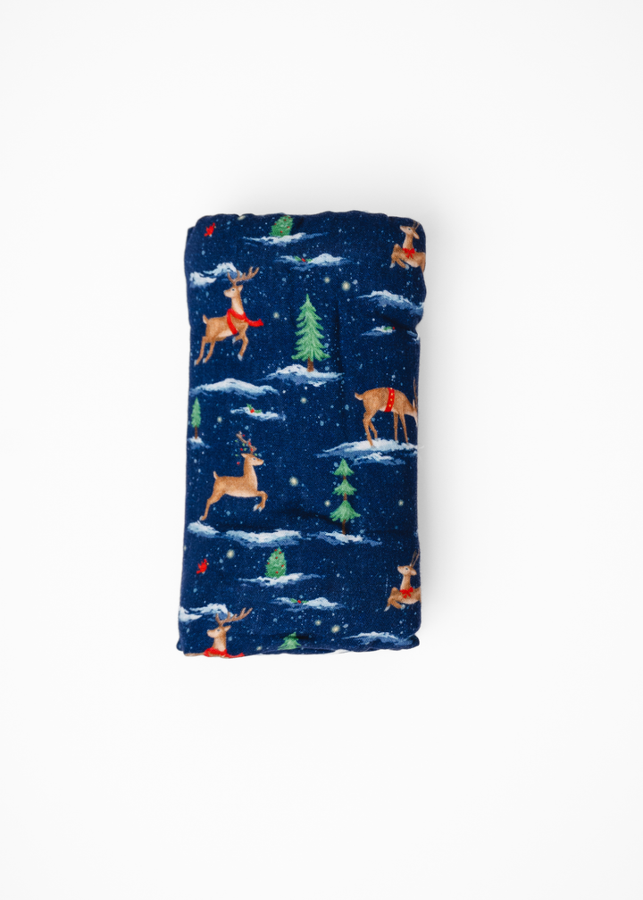 *PREORDER* Reindeer Christmas Swaddle Blanket