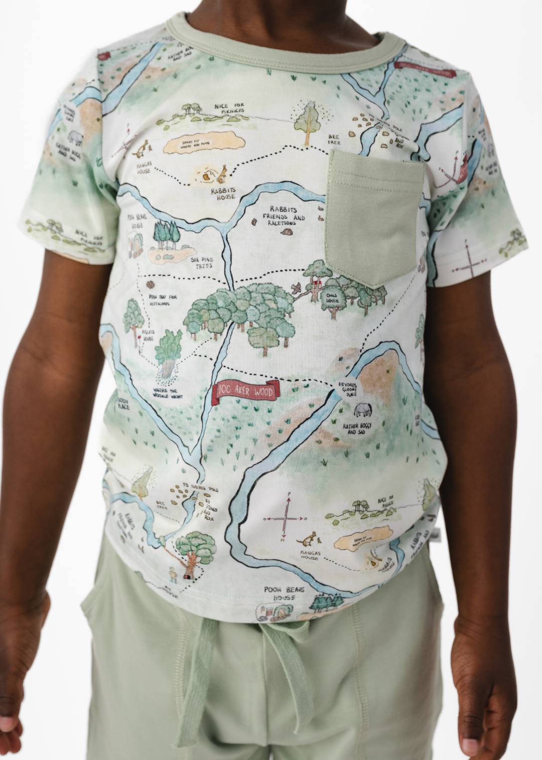 Hundred Acre Woods Pocket Tee & Short Sets
