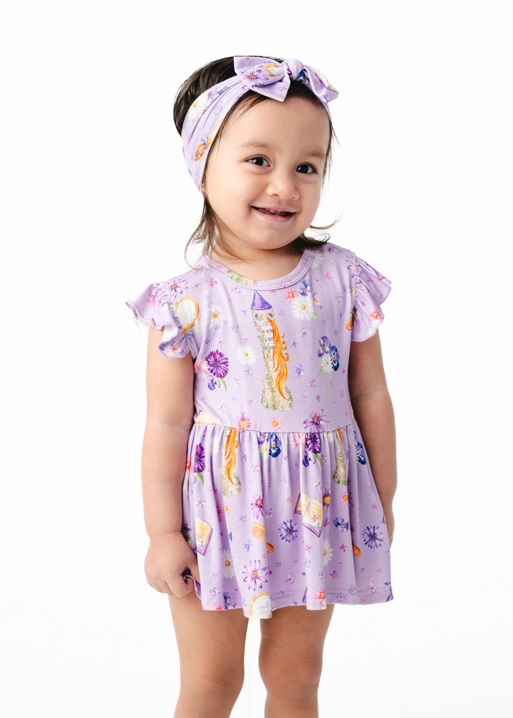 Rapunzel Baby Flutter Dress