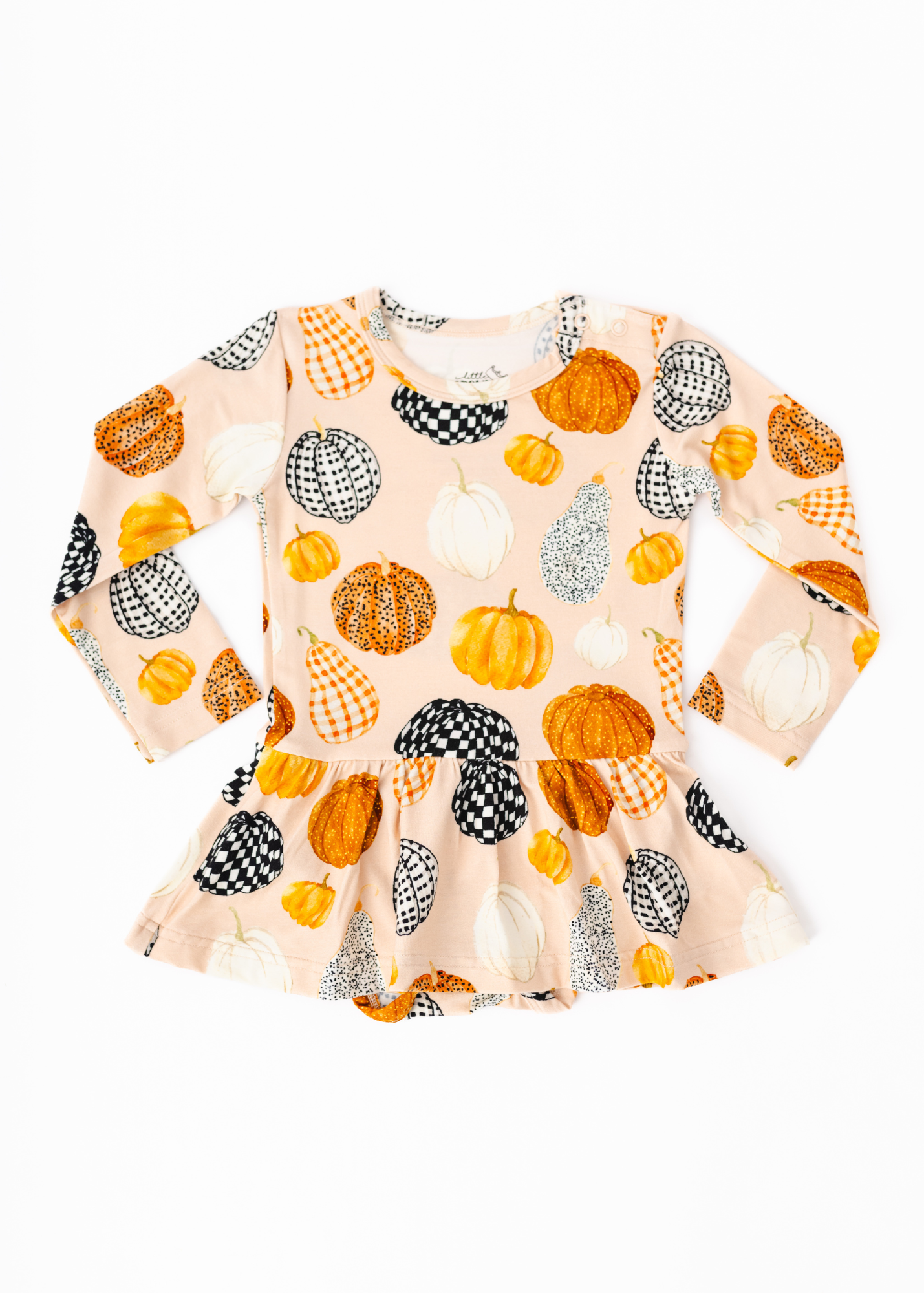 Patterned Pumpkins Baby Dress