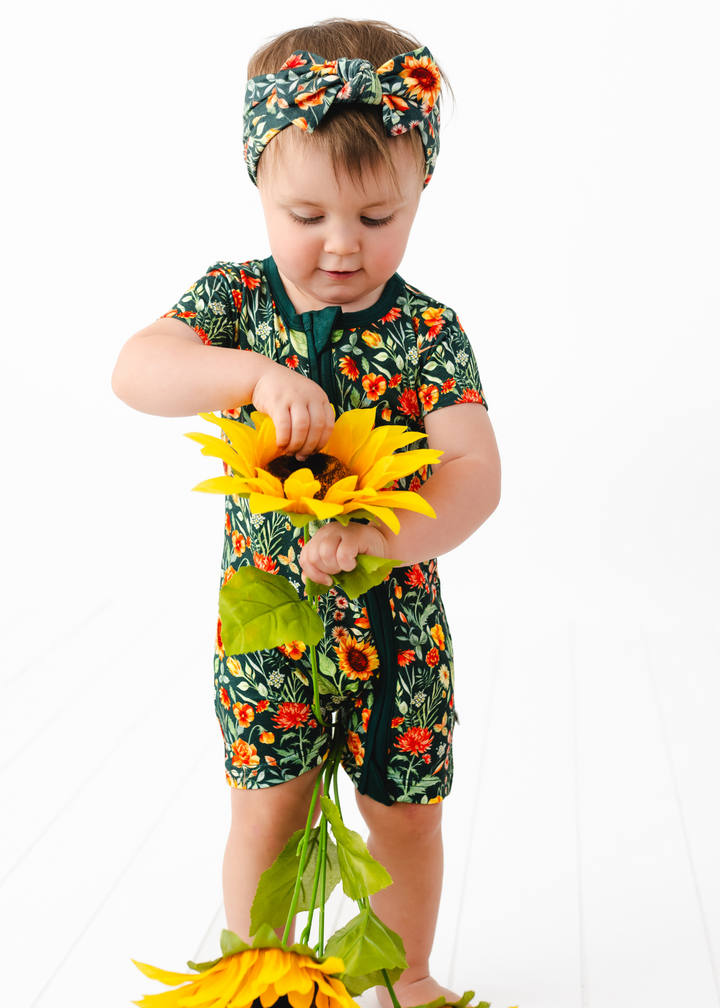 Flower Fields Shortie Romper