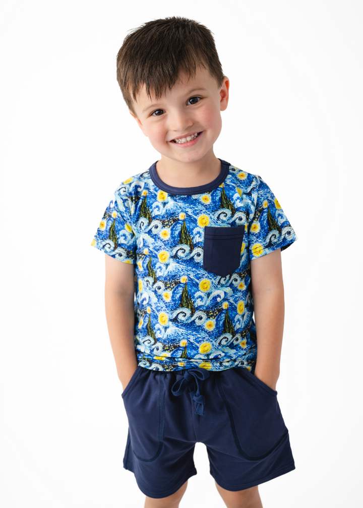 Starry Night Pocket Tee & Short Sets