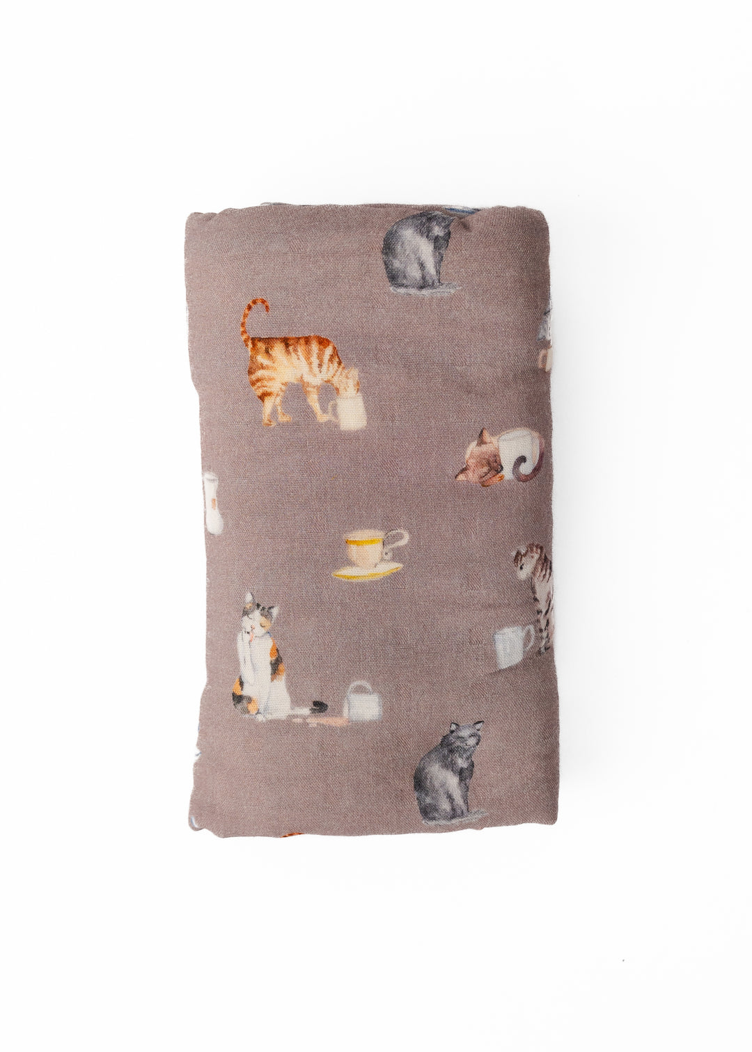 Cats and Coffee Swaddle Blanket