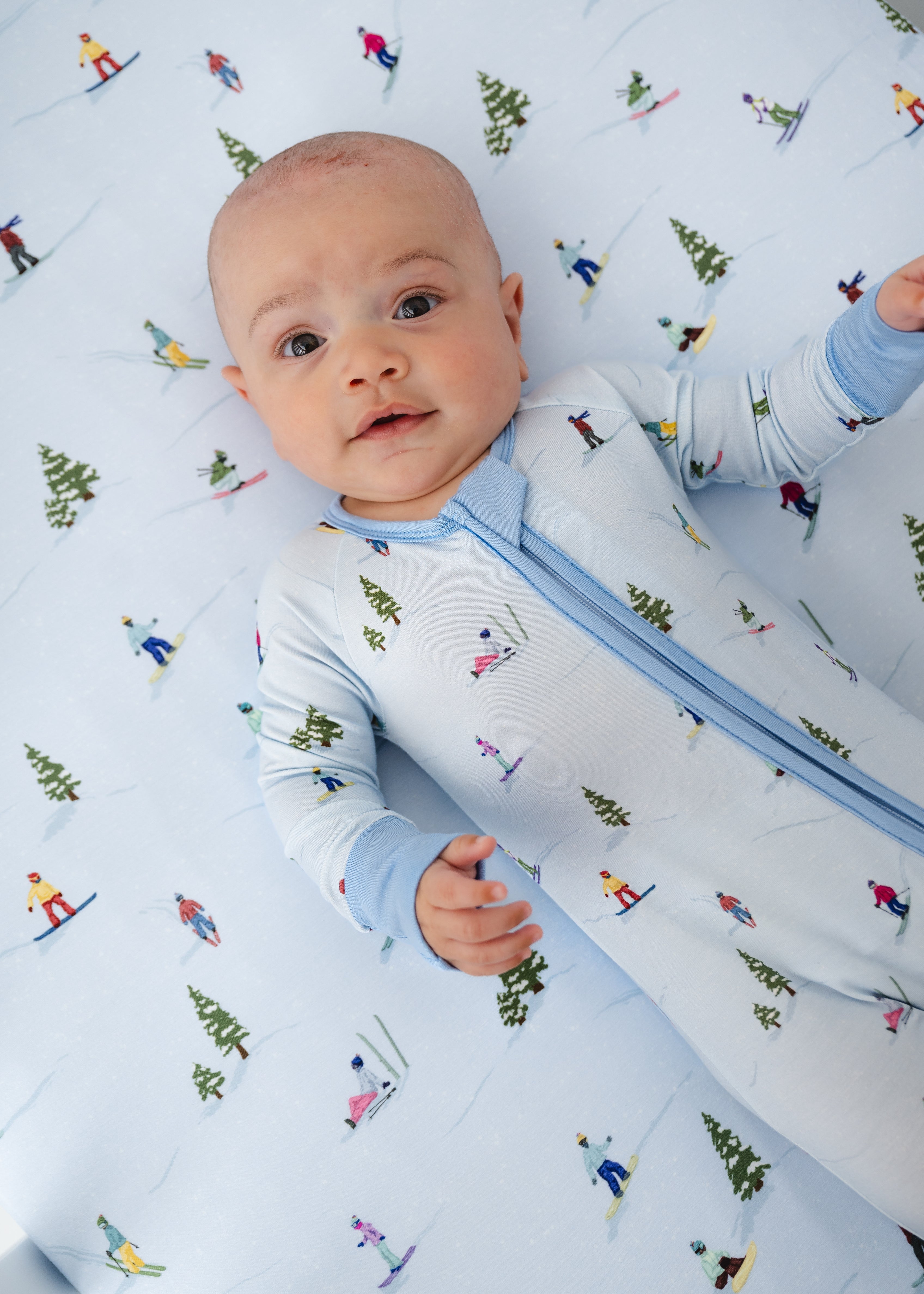 Skiing Bamboo Sleeper – Little Crowns & Capes