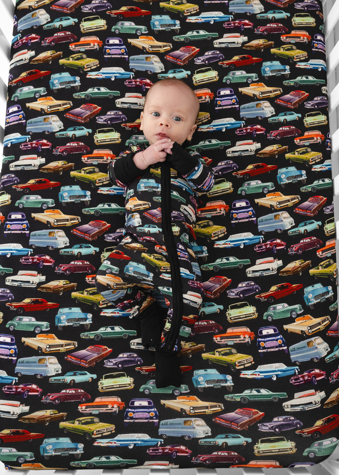 Vintage Cars Baby Bamboo Sleeper