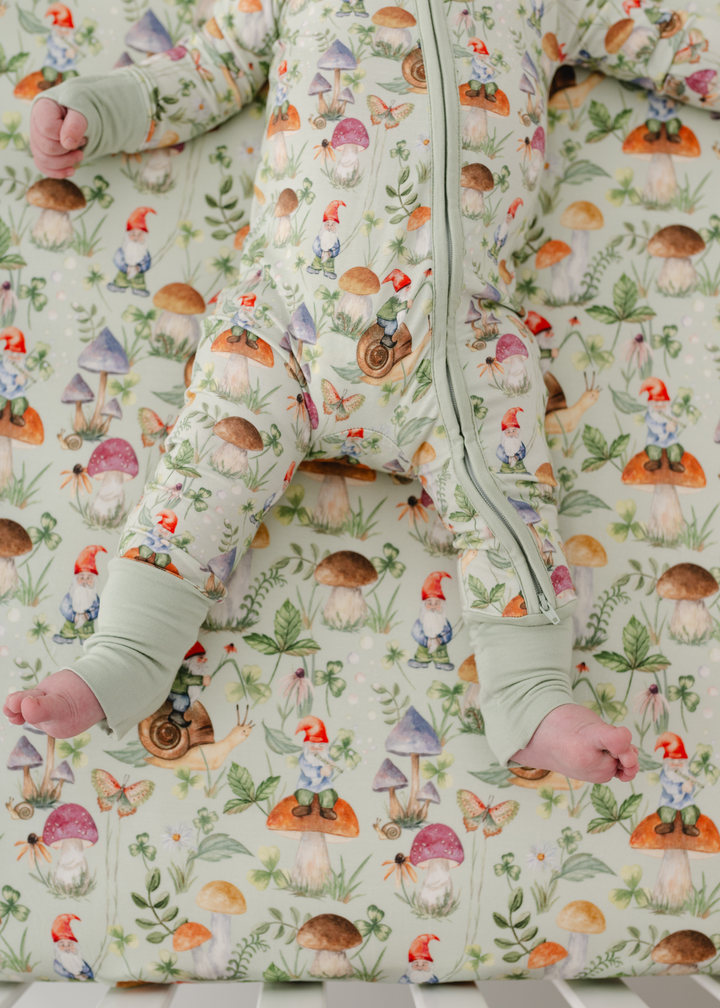 Gnomes Bamboo Zippered Sleeper