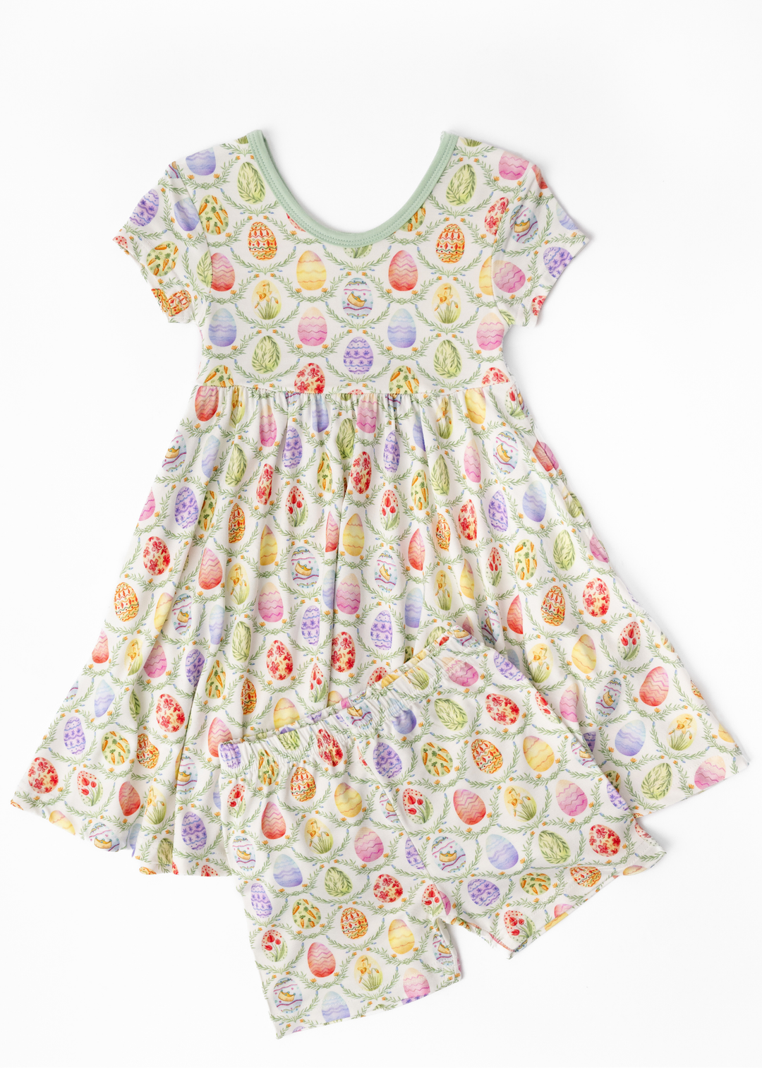 Easter Eggs Bamboo Twirl Dress