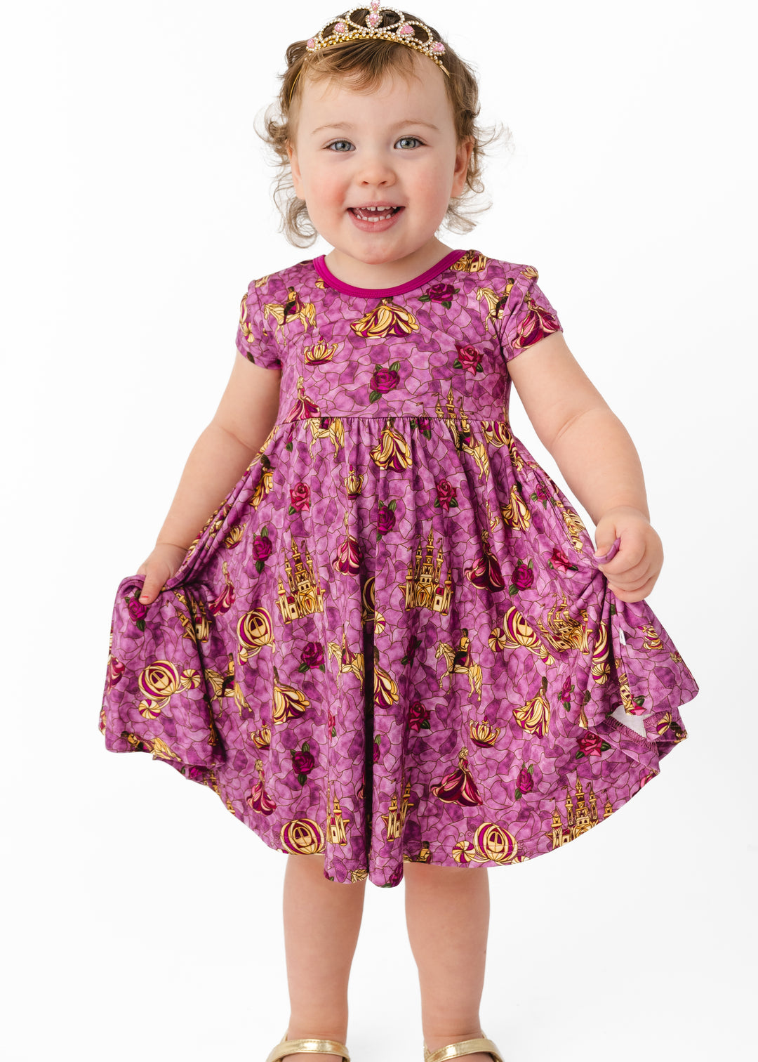 Royal Stained Glass Twirl Dress – Little Crowns & Capes