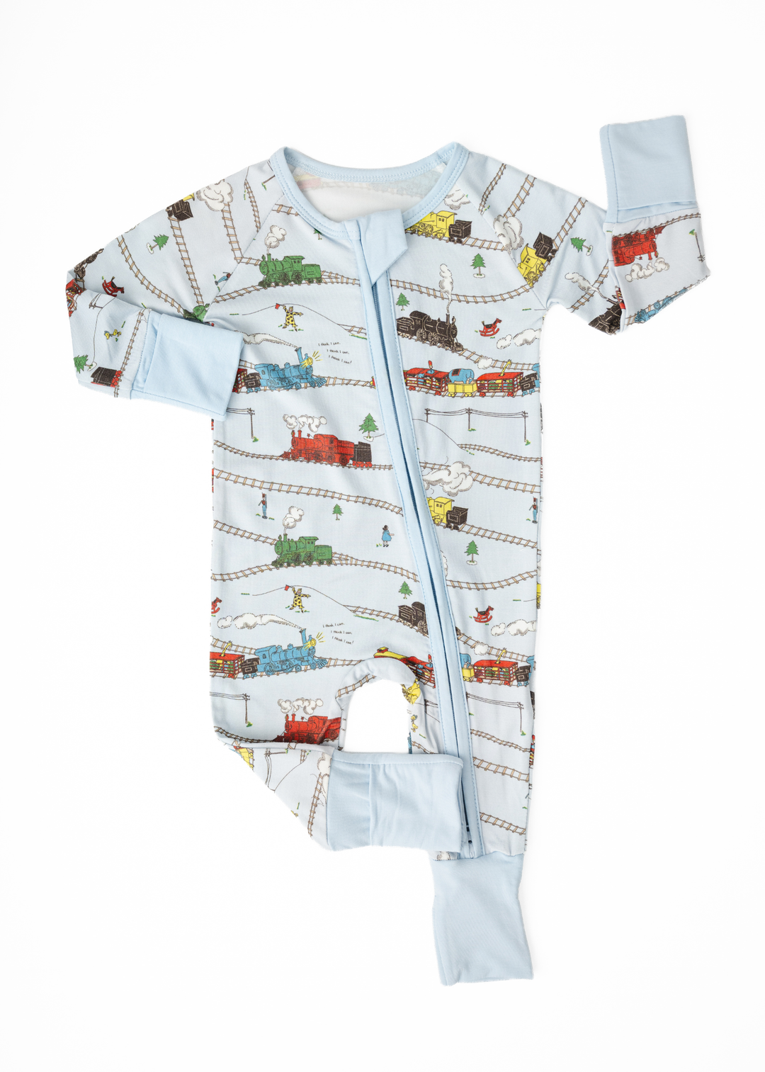 Little Engine that Could Bamboo Zippered Sleeper
