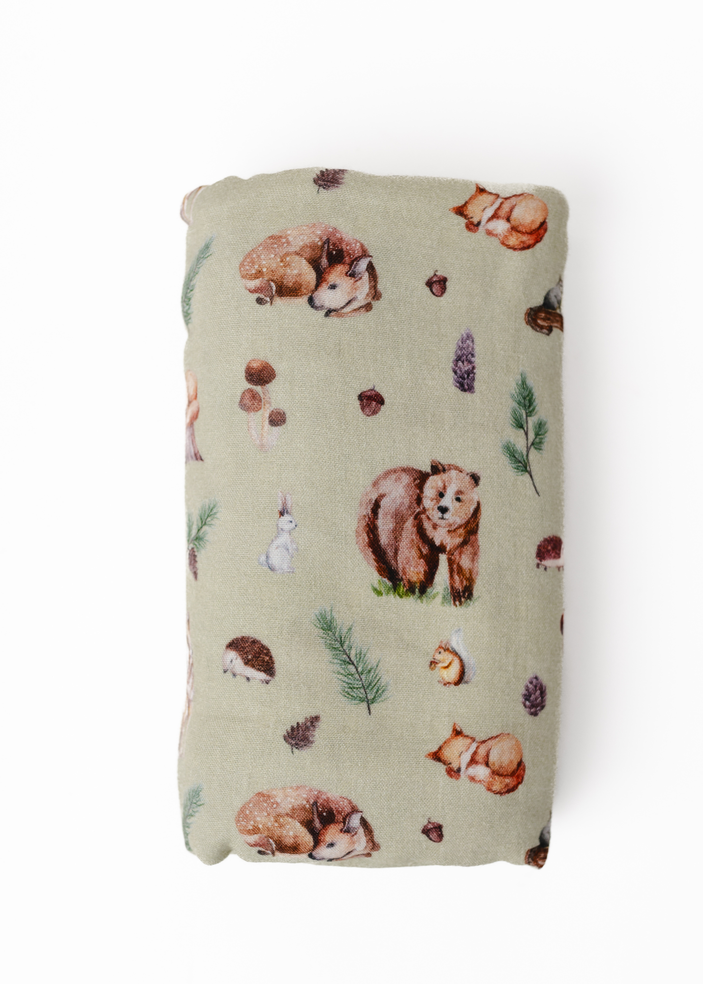 Woodland Animals Swaddle Blanket