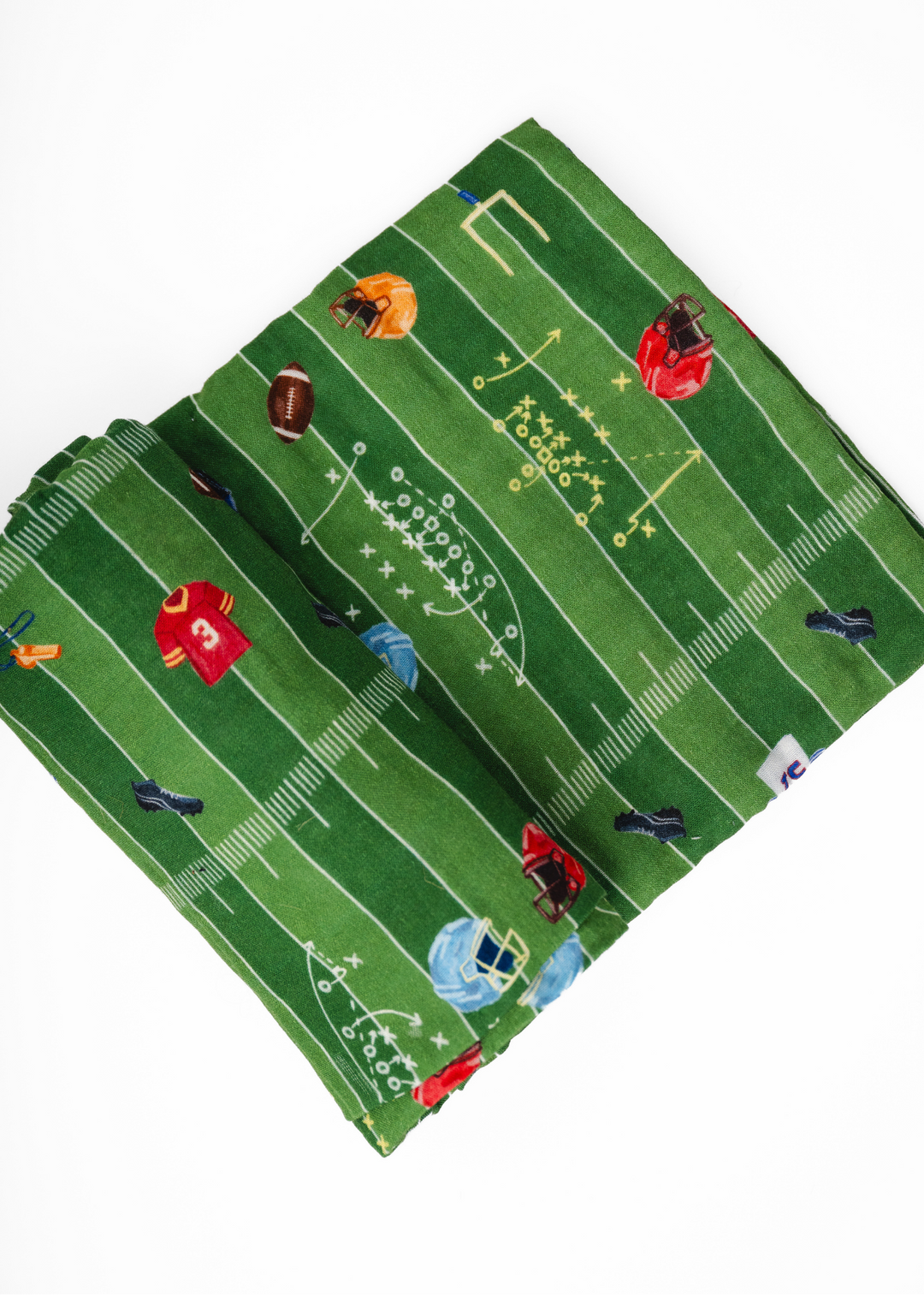Football Field Baby Swaddle Blanket