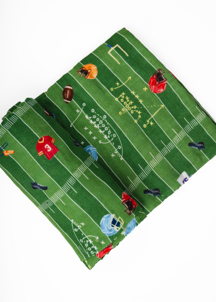 Football Field Baby Swaddle Blanket