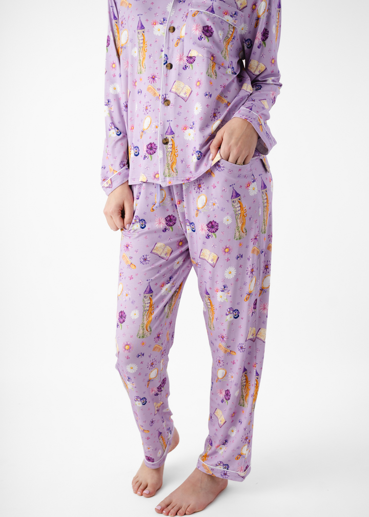 Rapunzel Adult Bamboo Formal Pajama Lounge Set *PREORDER*