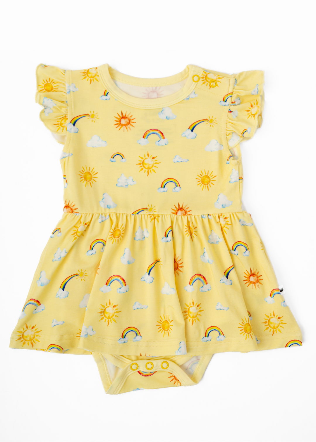 Sunshine & Rainbows Baby Flutter Dress