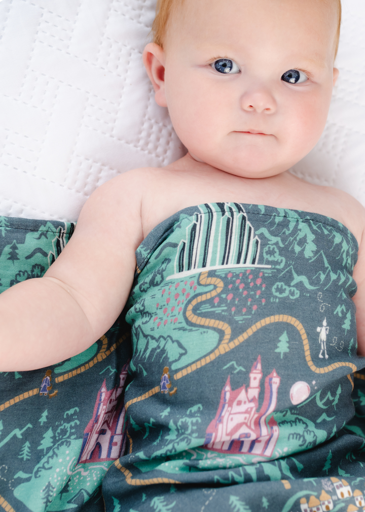 Emerald City Swaddle Blanket