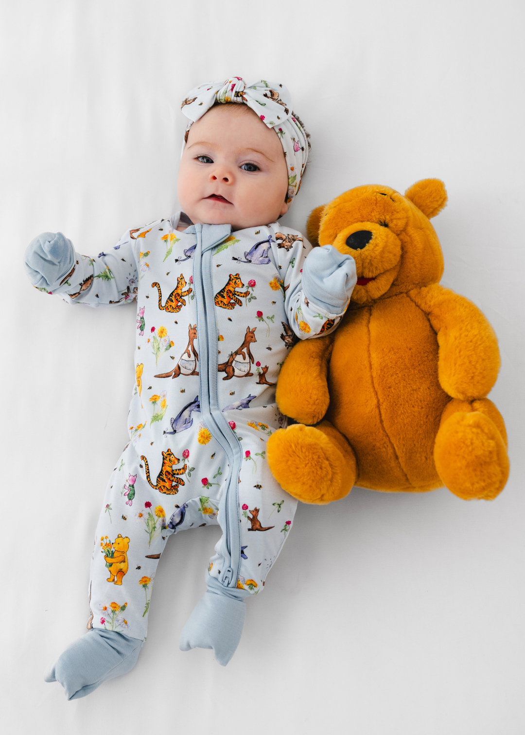 Winnie-the-Pooh in Bloom Bamboo Zippered Sleeper