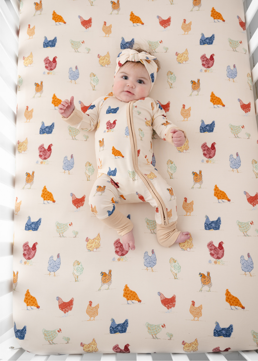 Chickens Zippered Bamboo Sleeper