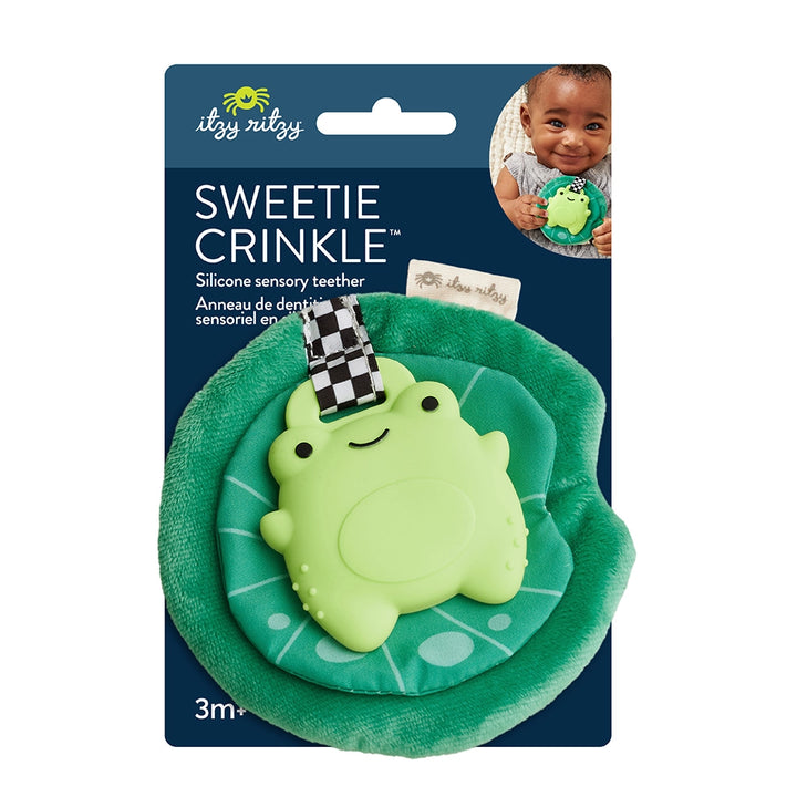 Crinkle Frog Silicone Teether - Itzy Ritzy