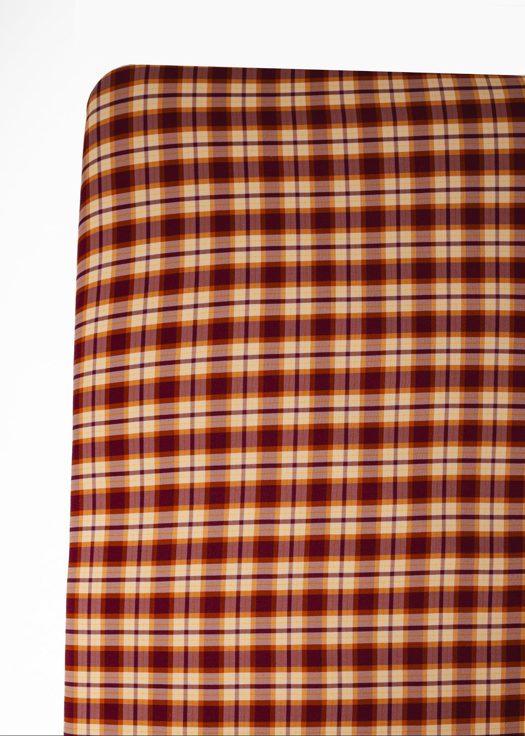 Purple Fall Plaid Bamboo Crib Sheet