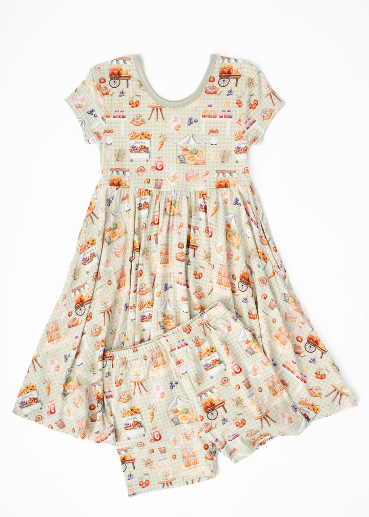 Farmer's Market Bamboo Twirl Dress