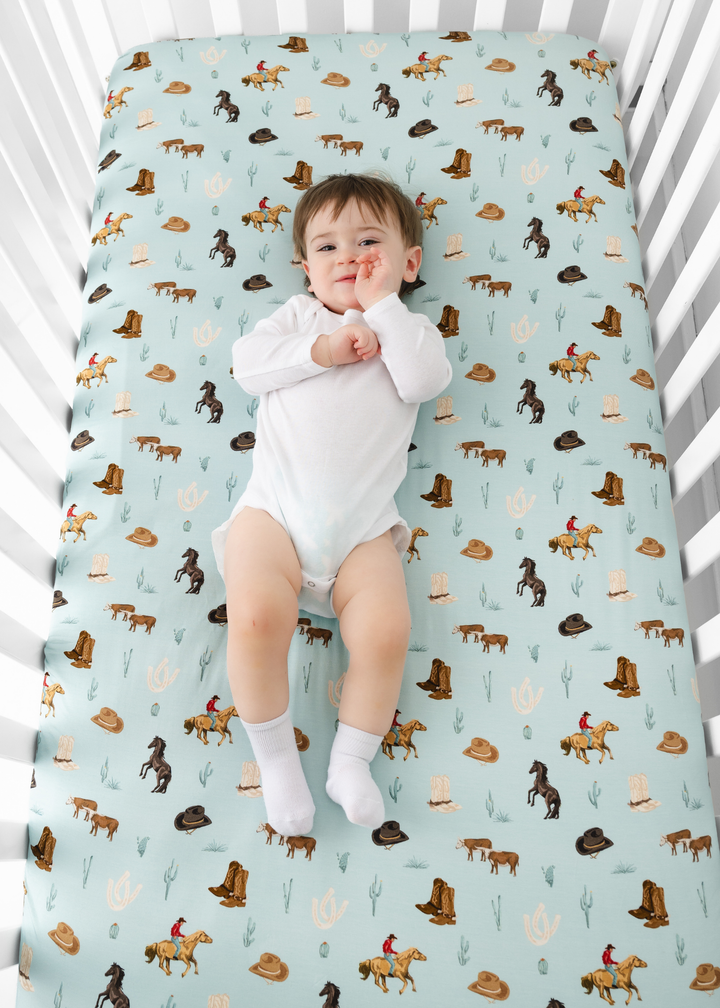 Western Bamboo Crib Sheet
