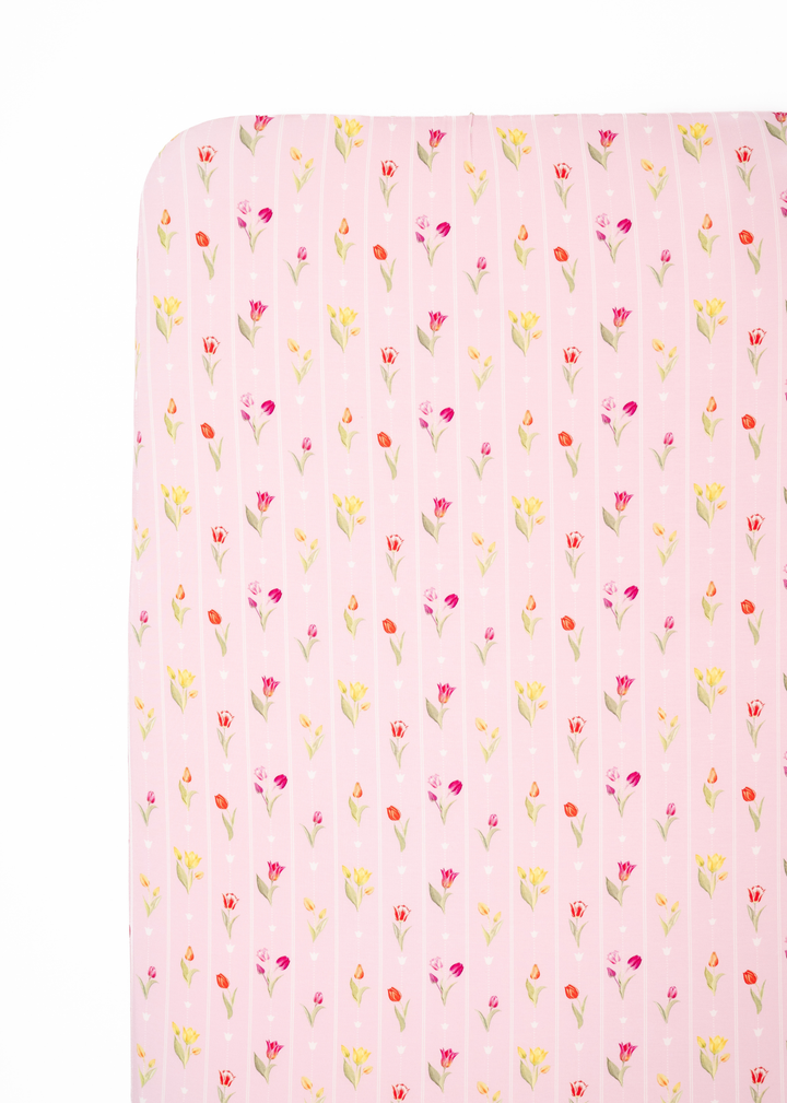 Ann Christine Floral Bamboo Crib Sheet