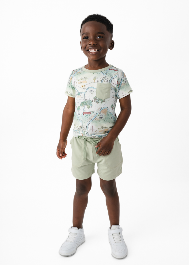 Hundred Acre Woods Pocket Tee & Short Sets