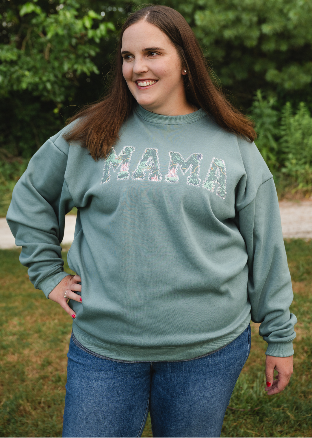 MAMA Crewneck Sweatshirt - Emerald City