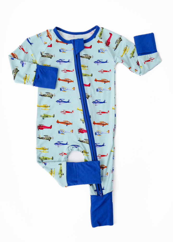 Vintage Airplanes Bamboo Sleeper