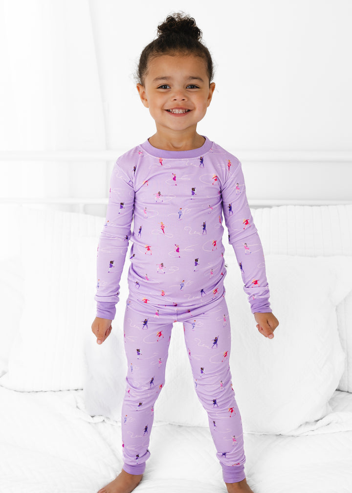 Ice Skating Bamboo Pajama Set