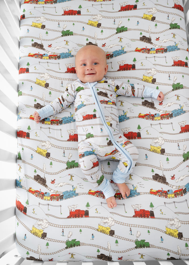Little Engine that Could Bamboo Zippered Sleeper