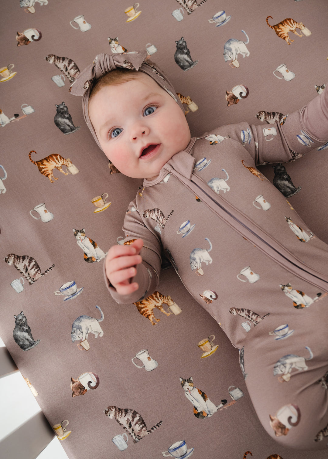 Cats and Coffee Bamboo Sleeper