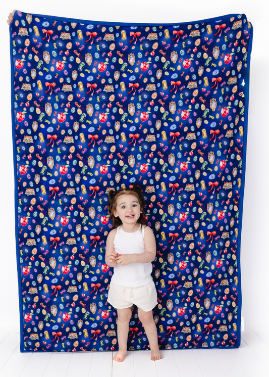 Snow White Large Quilted Bamboo Blanket