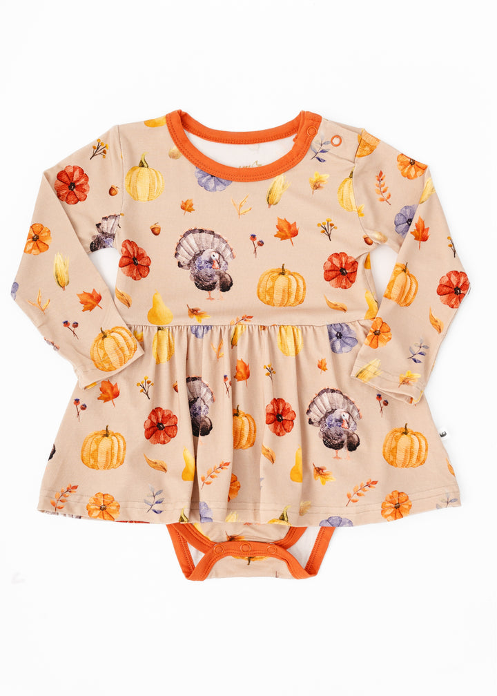 Lil Turkey Bamboo Baby Dress