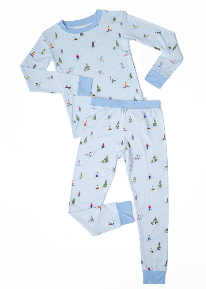 Skiing Bamboo Pajama Set
