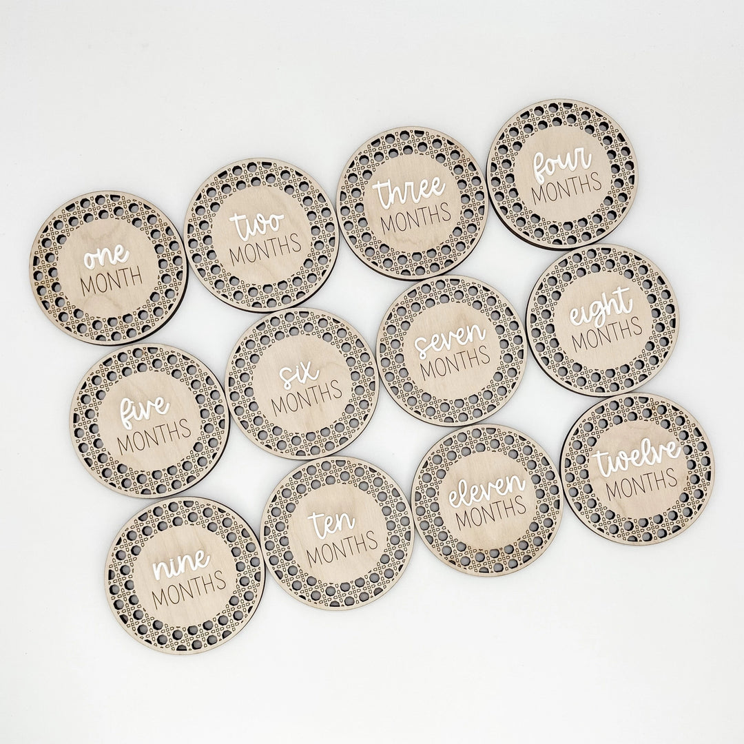 Wooden Baby Monthly Markers