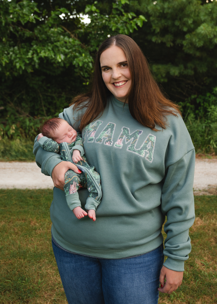MAMA Crewneck Sweatshirt - Emerald City