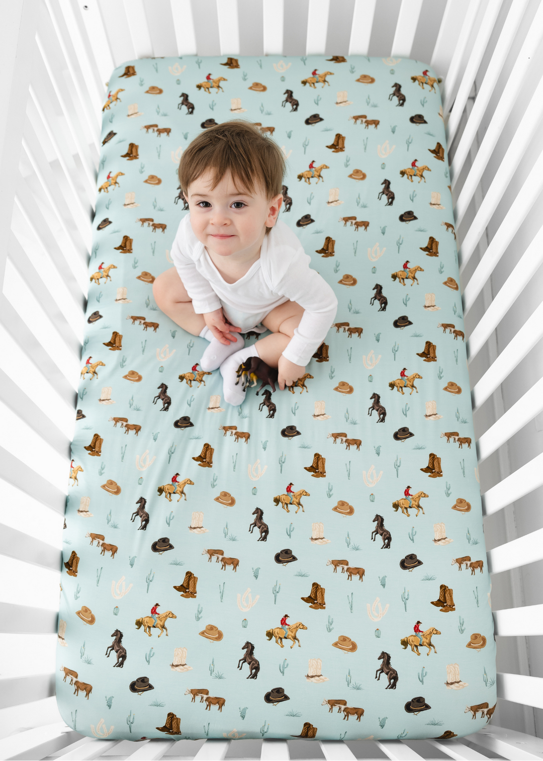 Western Bamboo Crib Sheet
