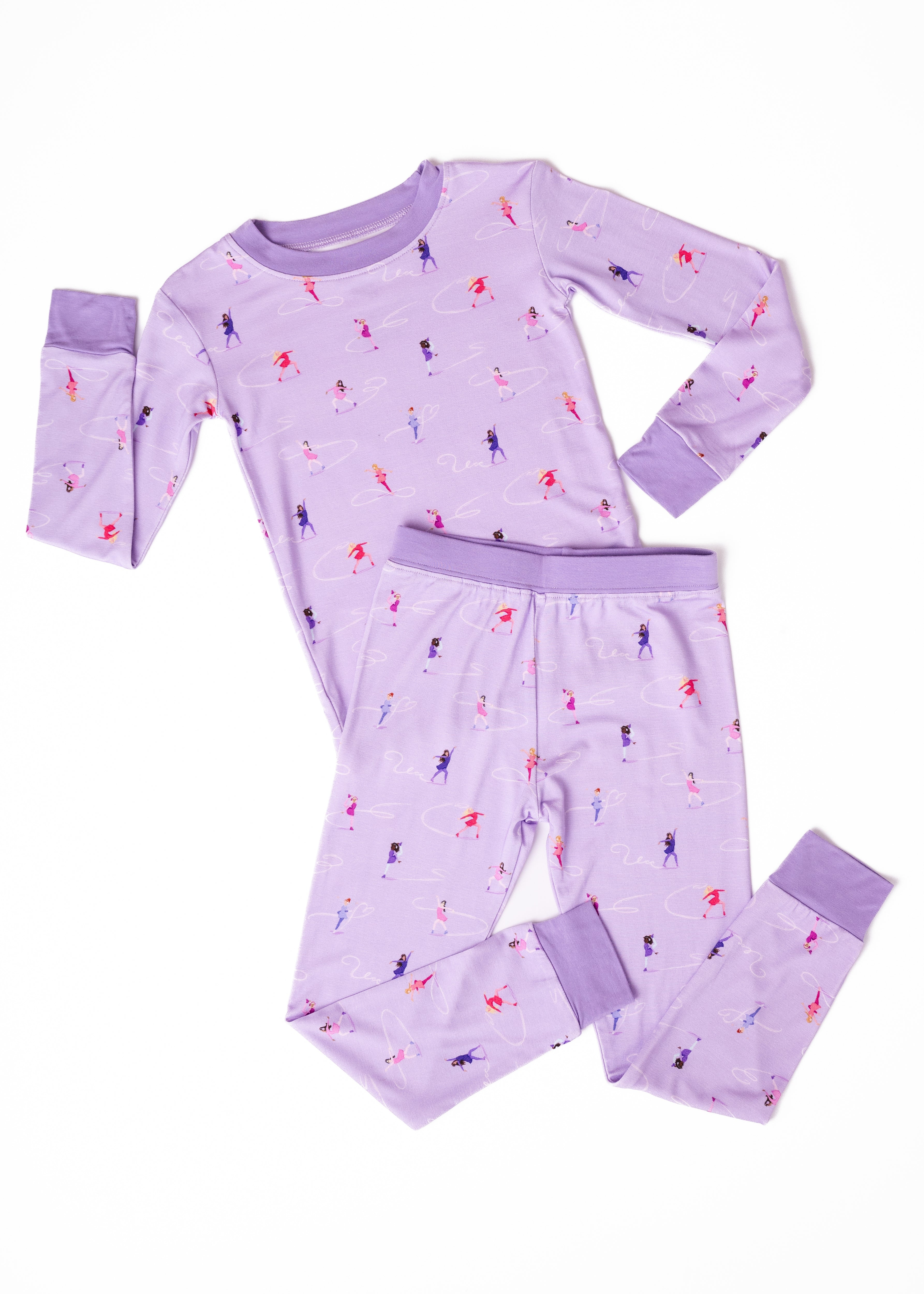 Ice Skating Bamboo Pajama Set – Little Crowns & Capes