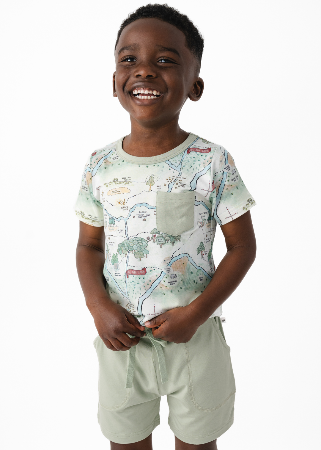 Hundred Acre Woods Pocket Tee & Short Sets
