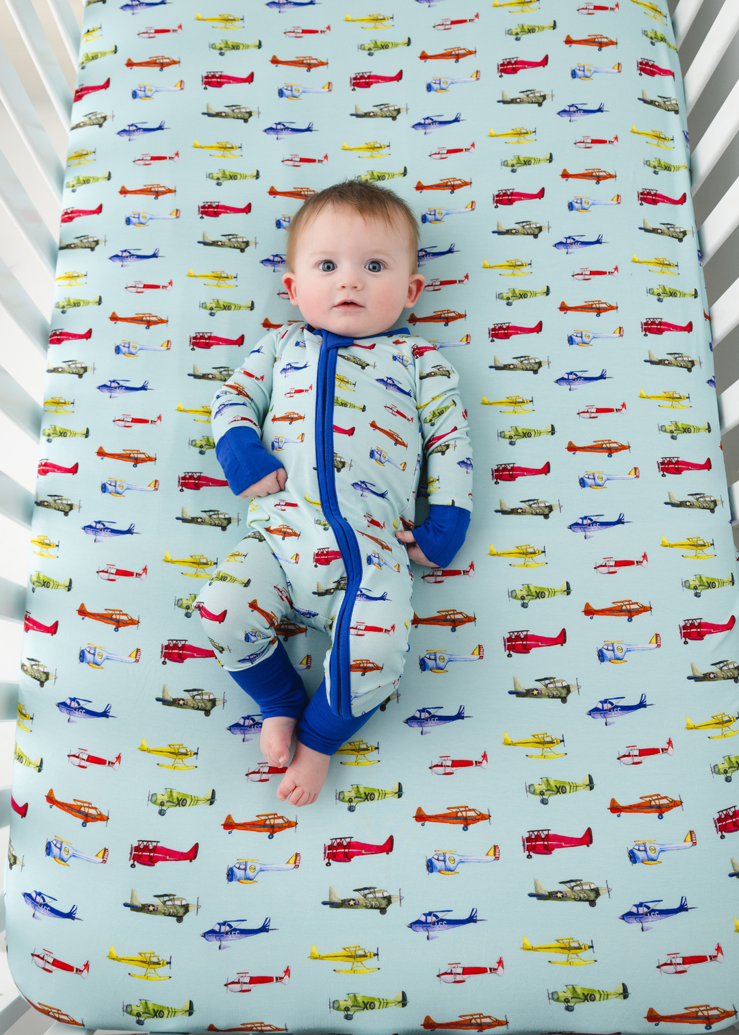 Vintage Airplanes Bamboo Sleeper