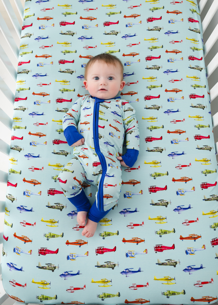 Vintage Airplanes Bamboo Sleeper