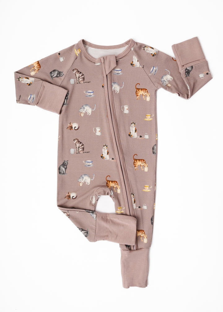 Cats and Coffee Bamboo Sleeper